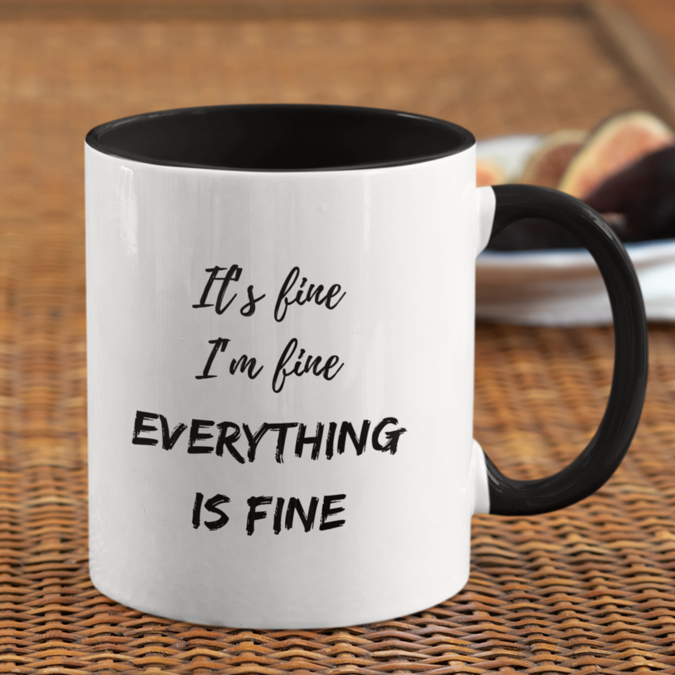 Funny Coffee Cup | It's Fine Coffee Mug | Office Humor Gift | Sarcastic and Work Mug | Gift for Coworker