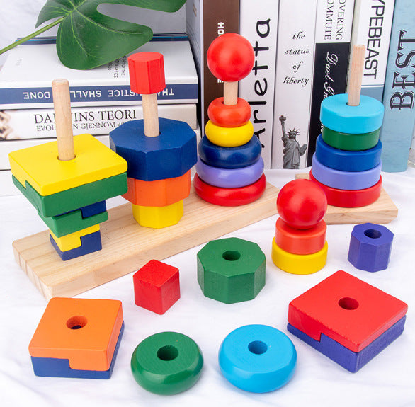 image of the blocks used in different playful configurations