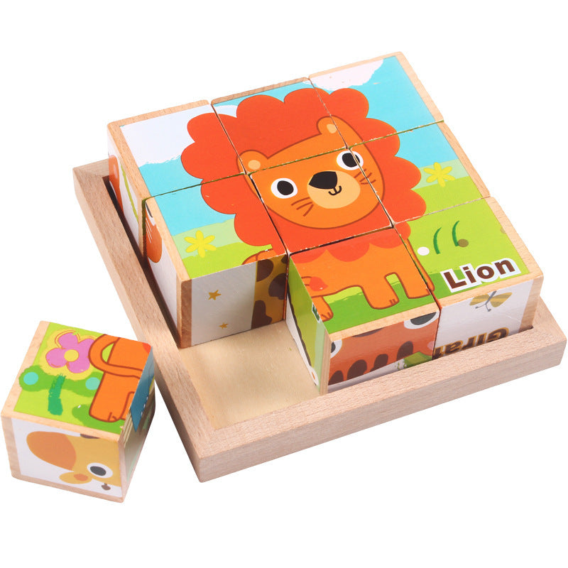 image of lion puzzle with 1 piece taken out that shows depth