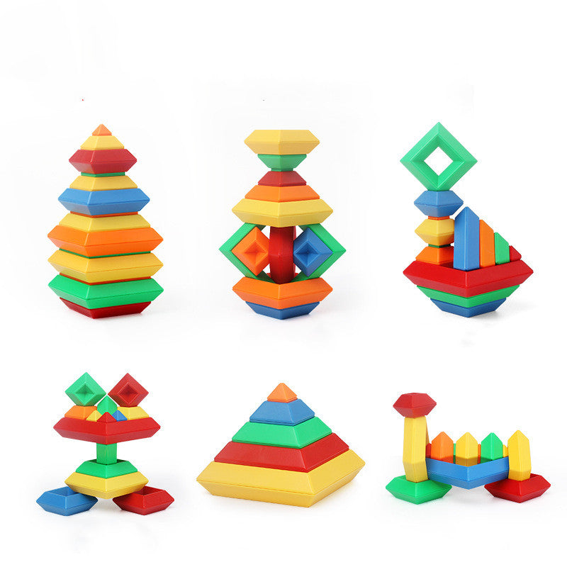 various ways the blocks can be stacked
