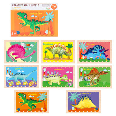 Assortment of 8 puzzles with various dinosaurs