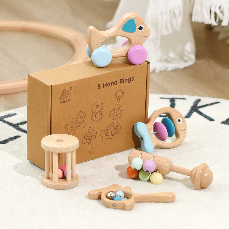 Five Piece Wooden Toy Set