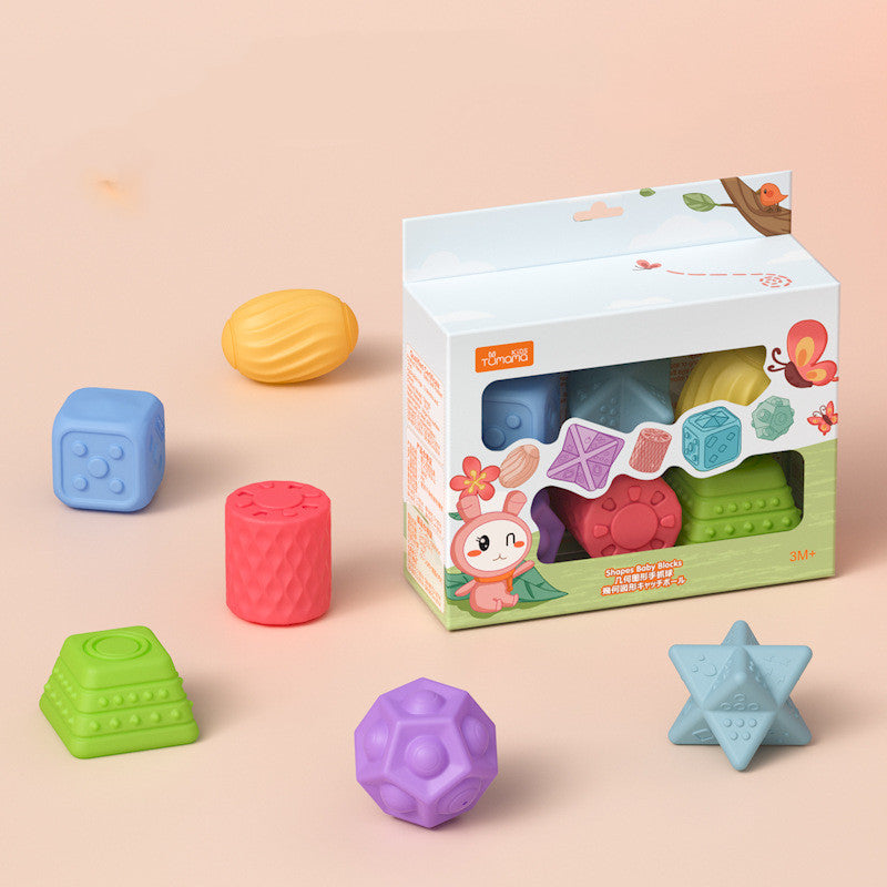 tiny brightly colored multicolor objects with variable textures