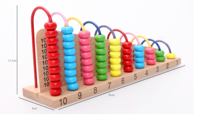 photo of abacus with multicolored beads