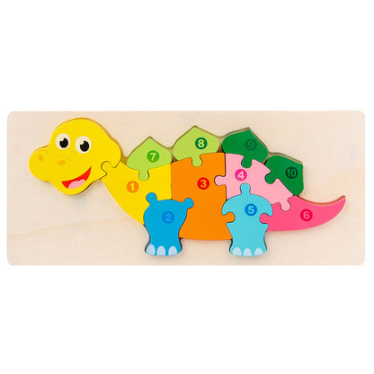multicolor dinosaur jigsaw puzzle