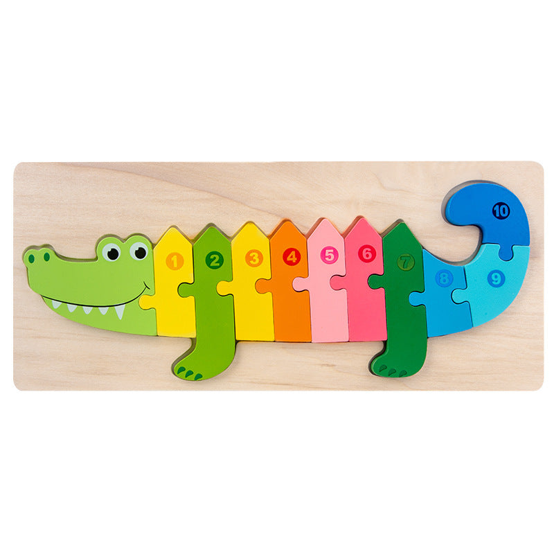 multicolor alligator jigsaw puzzle