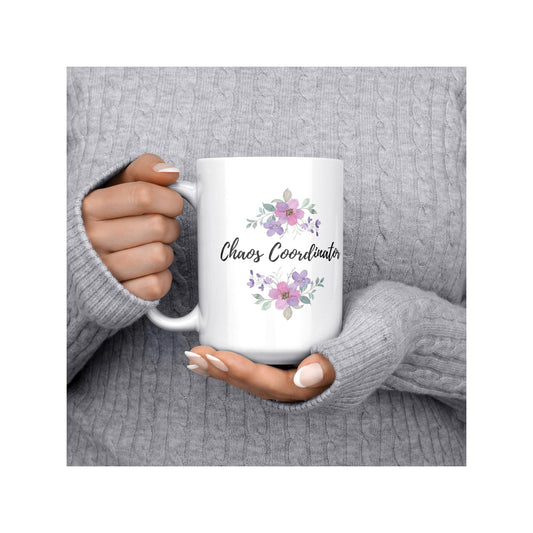 Chaos Coordinator Mug | Perfect Gift For Her | Coffee & Chaos | Fun Mug Life | Unique Ceramic Mug