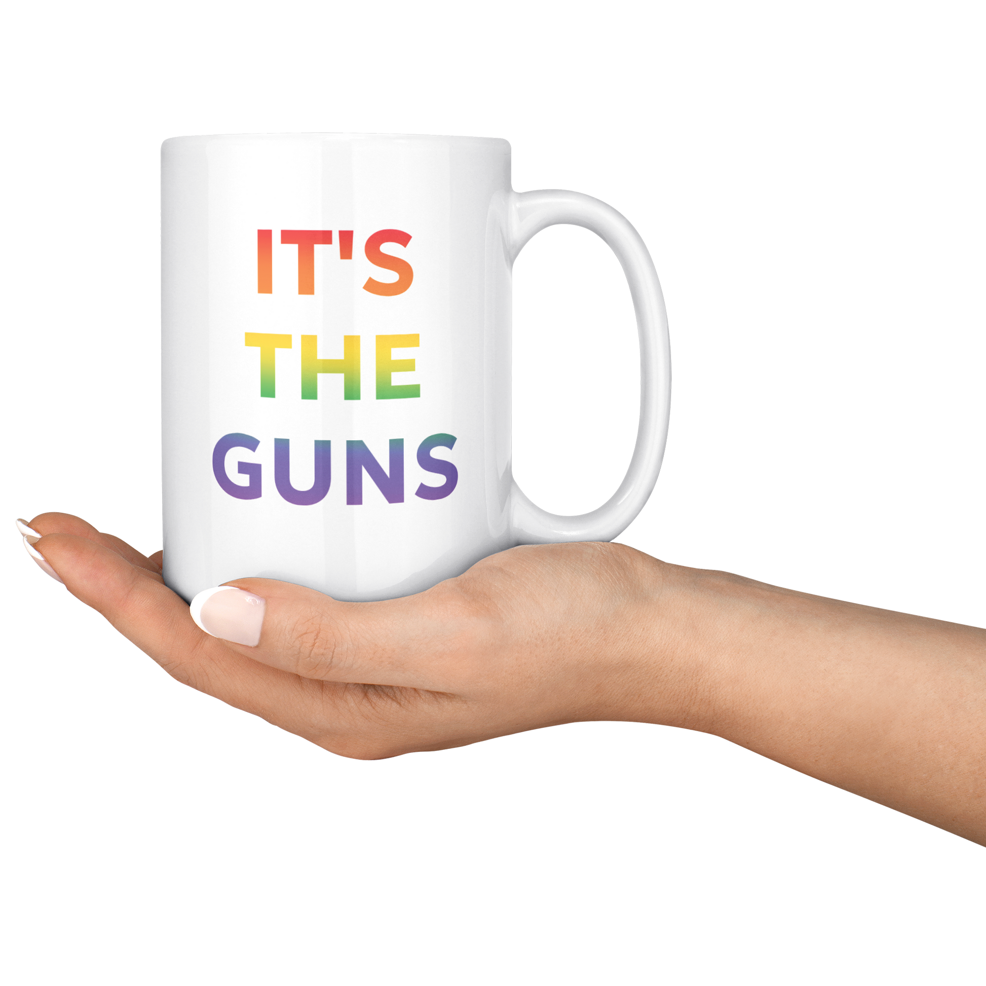 Its_The_Guns_Coffee_Mug_Supporting_Gun__15ozWhiteMugLifestyleRHServing_Mockup.png