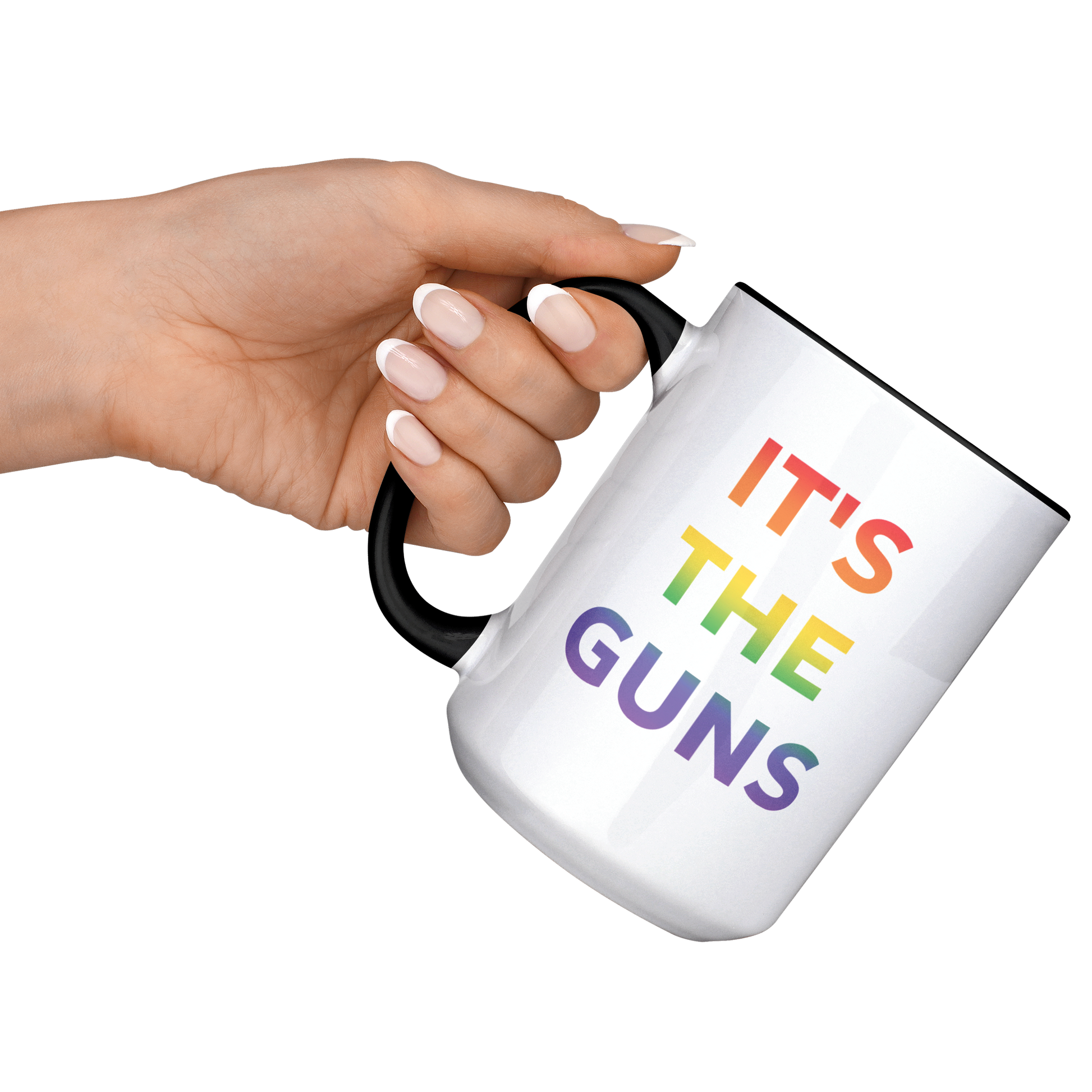 Its_The_Guns_Coffee_Mug_Supporting_Gun__Lifestyle_LH_Raised_Angle_Mockup.png