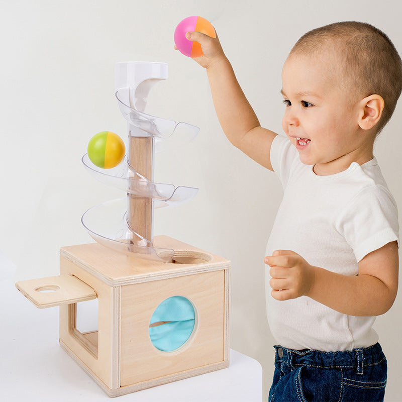an image of a child playing with the toy