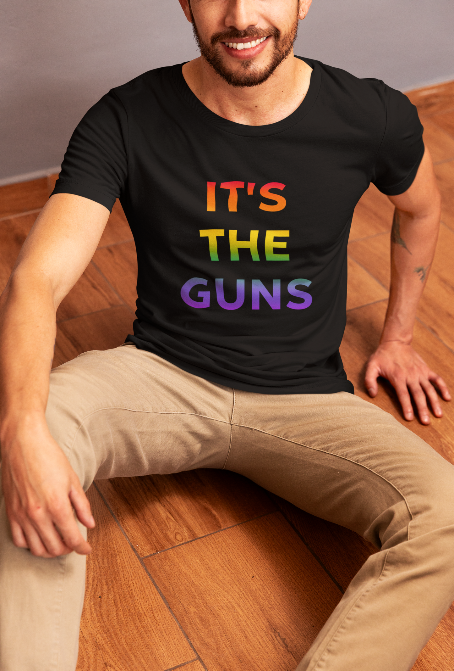 It's The Guns T-Shirt Supporting Gun Reform & Gun Control with Anti-Gun Quote for Control to End Gun Violence and Protect our Children
