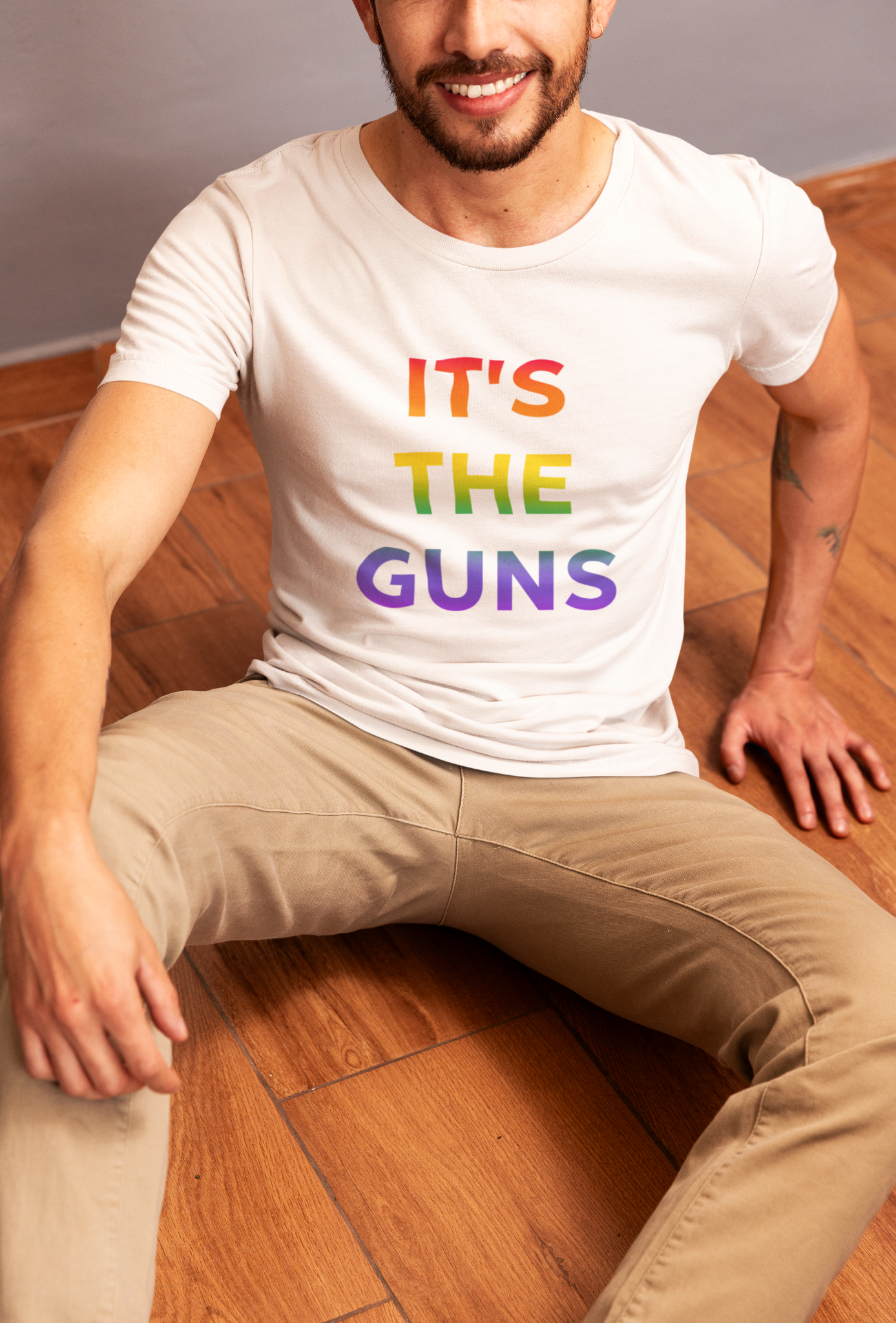 It's The Guns T-Shirt Supporting Gun Reform & Gun Control with Anti-Gun Quote for Control to End Gun Violence and Protect our Children